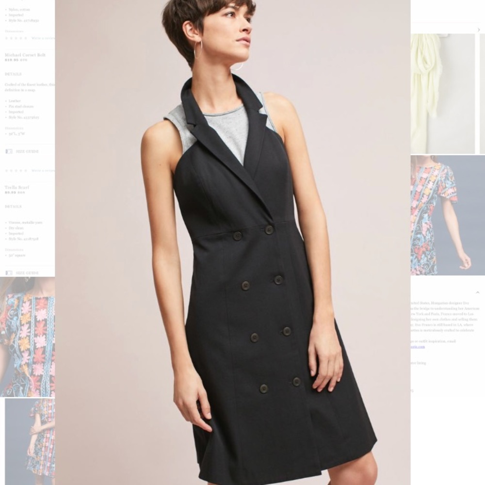 NWT Anthropologie Double-Buttoned Blazer Dress - Picture 2 of 7
